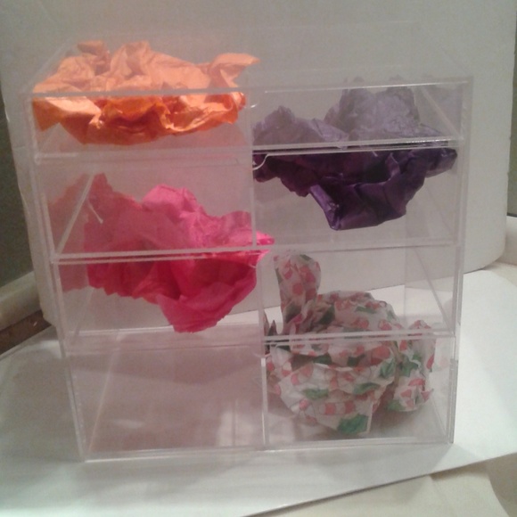 NEW LARGE CLEAR ACRYLIC MAKEUP STORAGE - Picture 7 of 8